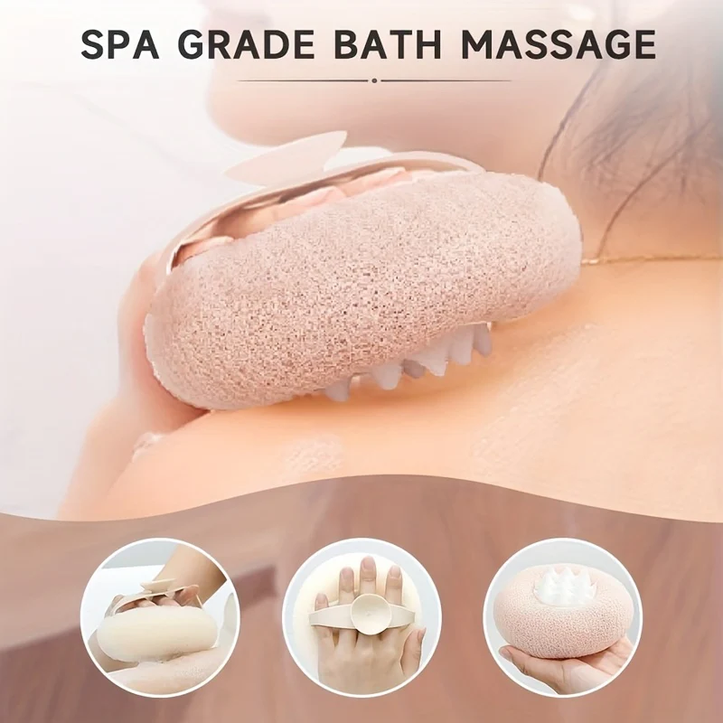 Super Soft Sunflower Suction Cup Bath Ball, 2024 New 2-in-1 Sunflower Bath Ball, Exfoliating Bath Sponge Cleaning Brush With Suction Cup Shower Sponges For Women Men